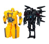 Transformers: One Cog Changer Bumblebee (B-127) & Airachnid, 4-Inch Robot Action Figures, Interactive Toys for Boys & Girls Ages 6 and Up