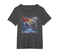 Transformers ONE for Cybertron Clash T-Shirt, Women's Plus, Dark Heather Grey, 6X