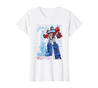 Transformers Optimus Prime 5th Birthday T-Shirt, Women, White, X-Small