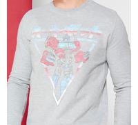Transformers Optimus Prime Retro Japanese Sweatshirt - Grey - L - Grey