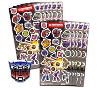 Transformers Party Favors Bundle - 12 Pack Sticker Sheets for Kids Birthday Party Goodie Bags | Party Supplies for Boys & Girls