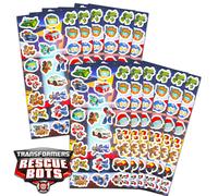 Transformers Party Favors Pack - Bundle with 300 Rescue Bots Stickers Featuring Optimus Prime Autobots Decepticons More for Kids | Transformers Pa