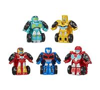TRANSFORMERS Playskool Heroes Rescue Bots Academy Mini Bot Racers Converting Robot Toy 5-Pack, 2-Inch Collectible Toy Cars (Amazon Exclusive)
