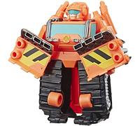 Transformers Playskool Heroes Rescue Bots Academy Wedge the Construction-Bot Converting Toy, 4.5-Inch Figure, Toys for Kids Ages 3 and Up