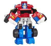 Transformers Playskool Heroes Rescue Bots Optimus Prime, 4.5-Inch Action Figure, Kids Converting Robot Toy, Christmas Stocking Stuffers, Ages 3+