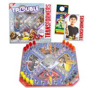 Transformers Pop Up Board Game - Bundle with Transformers Board Game for Kids with Pop Up Dice Plus Tattoos, More | Transformers Games for Birthday Party