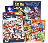 Transformers Rescue Bots Coloring and Activity Super Set -- 2 Activity Books and Play Pack Filled with Stickers and Door Hanger (Party Supplies)
