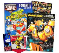 Hasbro Coloring & Activity Set – Transformers Rescue Bots, 2 Books, Stickers & Door Hanger