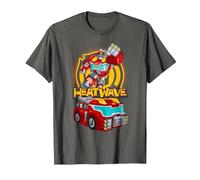 Transformers Rescue Bots Heatwave T-Shirt, Men, Asphalt Grey, 3X-Large