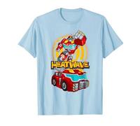 Transformers Rescue Bots Heatwave T-Shirt, Men, Baby Blue, 3X-Large
