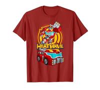 Transformers Rescue Bots Heatwave T-Shirt, Men, Cranberry Red, XX-Large