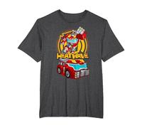 Transformers Rescue Bots Heatwave T-Shirt, Men's Big and Tall, Dark Heather Grey, 4X Tall