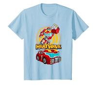 Transformers Rescue Bots Heatwave T-Shirt, Youth, Baby Blue, Medium