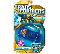 Transformers "Reveal The Shield" Series Deluxe Class 6 Inch Tall Robot Action Figure - TURBO TRACKS with 2 Converting Blasters (Vehicle Mode: Sports Car) by Hasbro
