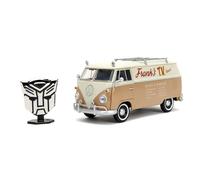Transformers Rise of The Beast 1:24 Volkswagen Bus Wheeljack w/Robot On Chassis Die-Cast Car, Toys for Kids and Adults
