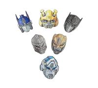 Transformers Rise of The Beast Metal Badges Set - 1.57x1.57in Collectible Pins Featuring Optimus Prime, Bumblebee, Mirage, Optimus Primal, Cheetor, and Rhinox, 6 IN 1, One size