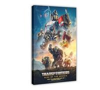 Transformers Rise of The Beasts 2023 American Science Fiction Action Film Cover Cool Wall Art Deco P Canvas Poster Bedroom Decor Sports Landscape Office Room Decor Gift Frame-style 08x12inch(20x30cm)