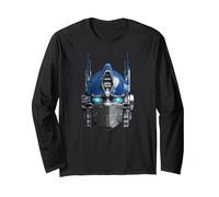 Transformers: Rise of The Beasts Optimus Prime Head Long Sleeve T-Shirt, Adult Unisex, Black, Medium