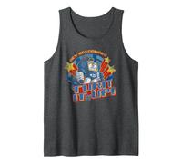 Transformers Soundwave Badge Turn It Up Tank Top, Men, Dark Heather Grey, Medium