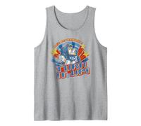 Transformers Soundwave Badge Turn It Up Tank Top, Men, Heather Grey, Small