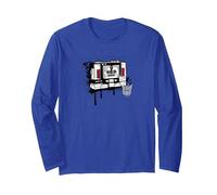Transformers Soundwave Tape Cassette Player Form Graffiti Long Sleeve T-Shirt, Adult Unisex, Royal Blue, X-Large