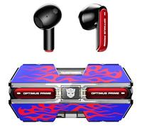 Transformers TF-T01 True Wireless Earbuds Wireless Bluetooth 5.4 Ear Buds Deep Bass Sound Earbud with Smart Noise Cancelling Mic IPX5 Waterproof in Ear Earphones for Android iOS Blue Optimus Prime