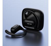 Transformers TF-T59 Ear-Hook True Wireless Bluetooth Earbuds with Mic, Low Latency Game/Music Modes, 13mm Drivers, Secure Fit Sport Headphones, IPX5 Waterproof Deep Bass Sound (Megatron Black)