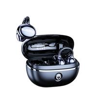 Transformers TF-T83 Clip-on Bluetooth 5.4 Wireless Earbuds, with Microphone for HD Voice Calls in-Ear Cool HiFi Calling Dual Modes Sports IPX5 Waterproof Long Endurance Earphones (Black - Scourge)