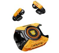 Transformers TF-T93 Ear-Clip True Wireless Bluetooth 6.0 Earbuds with Mic, Zinc Alloy Armor Case, Low Latency Game/Music Modes, Hi-Fi 12mm Drivers, Secure Fit Sports Earphones (Bumblebee Yellow)