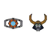 Transformers The Movie Unicron Matrix Of Leadership 80's Cartoon 2 Pack Enamel Pin Set, Enamel, no gemstone