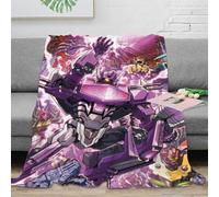 Transformers Throw 3D Printed Shockwave Bedding Blanket Plush Gifts Soft Cozy Lightweight Fluffy for Kids Teens Adults for Boys Girls All Season Couch Sofa 80x90inch(200x230cm)