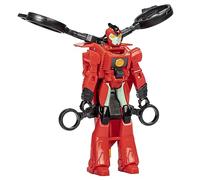 Transformers Toys EarthSpark 1-Step Flip Changer Terran Twitch, 10-cm Action Figure, Robot Toys for Ages 6 and Up