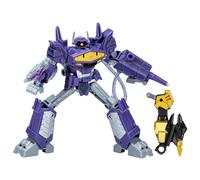 Transformers Toys EarthSpark Deluxe Class Shockwave, 12.5-cm Action Figure, Robot Toys for Children Aged 6 and Up