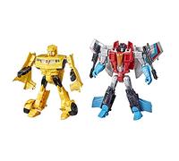 Transformers Toys Heroes and Villains Bumblebee and Starscream 2-Pack Action Figures - for Kids Ages 6 and Up, 7-inch (Amazon Exclusive)