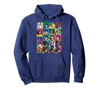 TRANSFORMERS Transformer Squares Pullover Hoodie, Adult Unisex, Navy Blue, Large