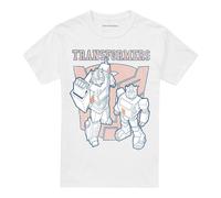 Transformers Unisex Adult Generations Optimus Prime & Bumblebee Collegiate T-Shirt