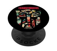 Transformers Vintage Retro Autobot Comic Logo Collage PopSockets Adhesive PopGrip