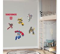 Transformers Wall Sticker - Autobots Wall Decal Set Vinyl Art Mural Kids Bedroom Gift (180cm Width x 60cm Height)