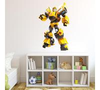 Transformers Wall Sticker - Bumblebee Wall Decal Vinyl Art Mural Kids Bedroom Gift (90cm Height x 60cm Width)