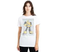 Hasbro Women's Transformers Autobot More Than Meets The Eye Bumblebee T, White | Size: Large Hasbro White L