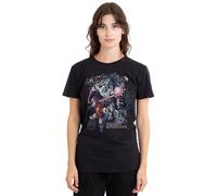Transformers Women's Transformers Generations Decepticons Peace Through Tyranny Attack Ladies T Shirt, Black T-Shirt