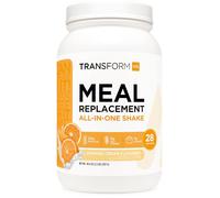 TransformHQ Meal Replacement Shake Powder 28 Servings (Orange Cream) - Gluten Free, Non-GMO