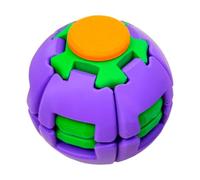 Transforming Armor Fidget Spinner Mini Hand Spinner Gyroscope 3D Printed Desk Fidget Toy Portable Stress Relief Spinner Toy for Kids Adults Office Classroom Satisfying Fidget Gadget Purple