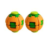 Transforming Armor Fidget Spinner Mini Hand Spinner Gyroscope 3D Printed Desk Fidget Toy Portable Stress Relief Spinner Toy for Kids Adults Office Classroom Satisfying Fidget Gadget Orange 2pcs