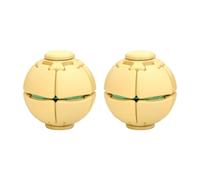 Transforming Armor Fidget Spinner Mini Hand Spinner Gyroscope 3D Printed Desk Fidget Toy Portable Stress Relief Spinner Toy for Kids Adults Office Classroom Satisfying Fidget Gadget Yellow 2pcs