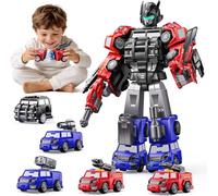 Transforming Boys Toys Age 5 6 7 8,Magnetic Transform Robot Toy for Kids | Christmas Brithday Gifts for 4 5 6 7 8 Year Olds Boy,Truck Stem Toys fot 4-5 5-6 6-7 Year Old Boys