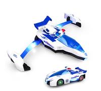 Transforming Car Toy - Airplane Vehicle Light Toy, Music Plane | Led Music Transforming Aircraft, Electric Vehicle for for Preschool Entertainment for 3-5 Years Old Kids