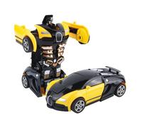 Transforming Cars for Boys - 2-in-1 Pull Back Car, Robot Action Vehicle, Deformation Toy Figure | Interactive Entertainment, Mechanical Todlers Toy for Boys, Girls, Travel, and Indoor Fun