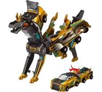 Transforming Dragon Dinosaur Car, Transformable Car Toys for 3-8 Year Old Boys Girls, Magnetic Connections Transformed Pegasus Pterosaur Unicorn Toys for Kid Birthday (A)