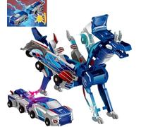 Transforming Dragon Dinosaur Car, Transformer Toys Magnetic Connections Transformed Pegasus Pterosaur Unicorn Toy Dinosaurs Toys for 3 4 5 6 Year Olds Boys Girls Birthday Gift (B)